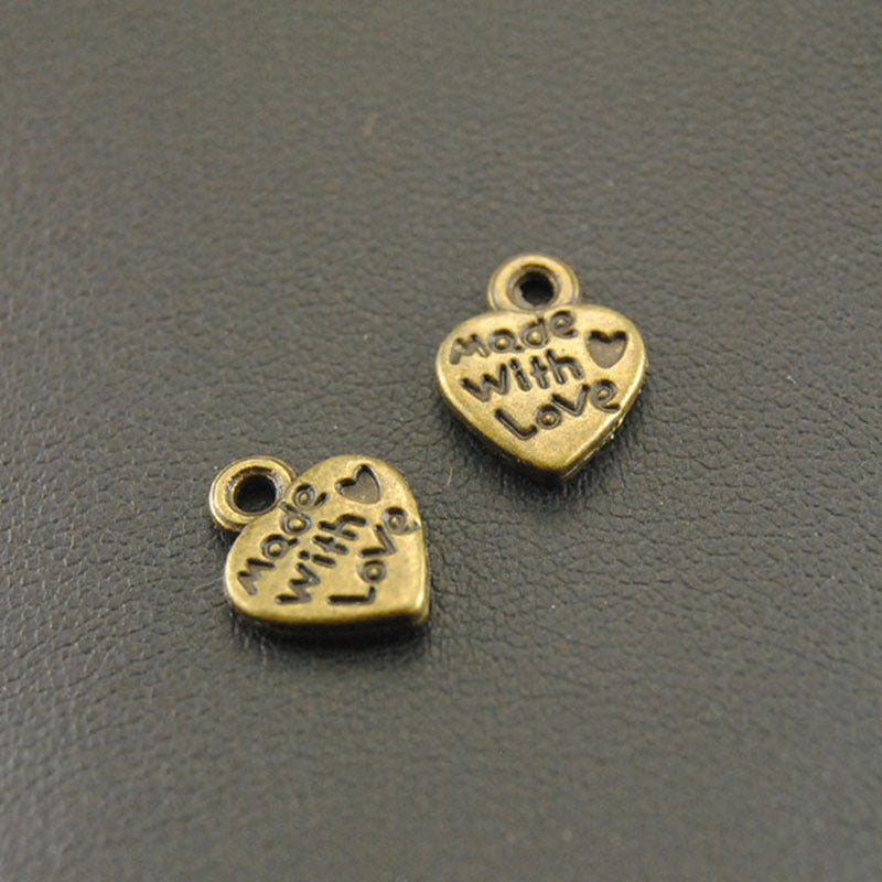 Butterfly Heart Charms DIY Jewelry Making for Bracelets Necklaces Earrings