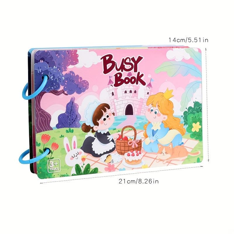 Quiet Book Four Sets of Content Themes for Sensory Training