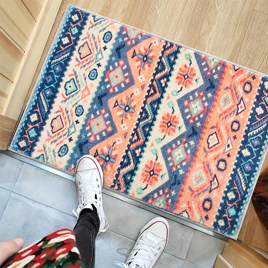 Vintage Persian Area Rug Boho Style for Home Decor