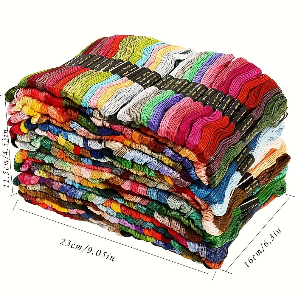 447 Colors Cross Stitch Threads Cotton Rainbow Embroidery Floss for Bracelets