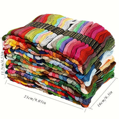447 Colors Cross Stitch Threads Cotton Rainbow Embroidery Floss for Bracelets