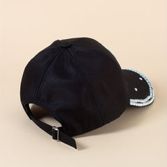 Butterfly Decor Baseball Cap Adjustable Sunscreen Dad Hat