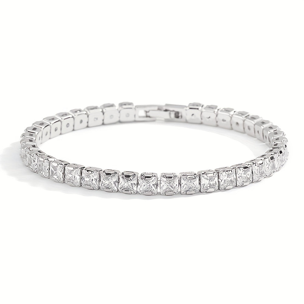 Zircon Tennis Bracelet for Women - Anniversary Gift Jewelry