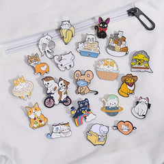 Creative Blind Box Cartoon Brooch Pins Set for Men