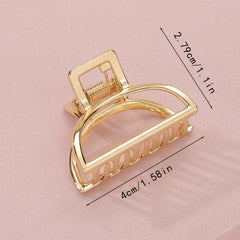 Metal Golden Women Hair Claw Vintage Hairpin Clip Hair Accessories
