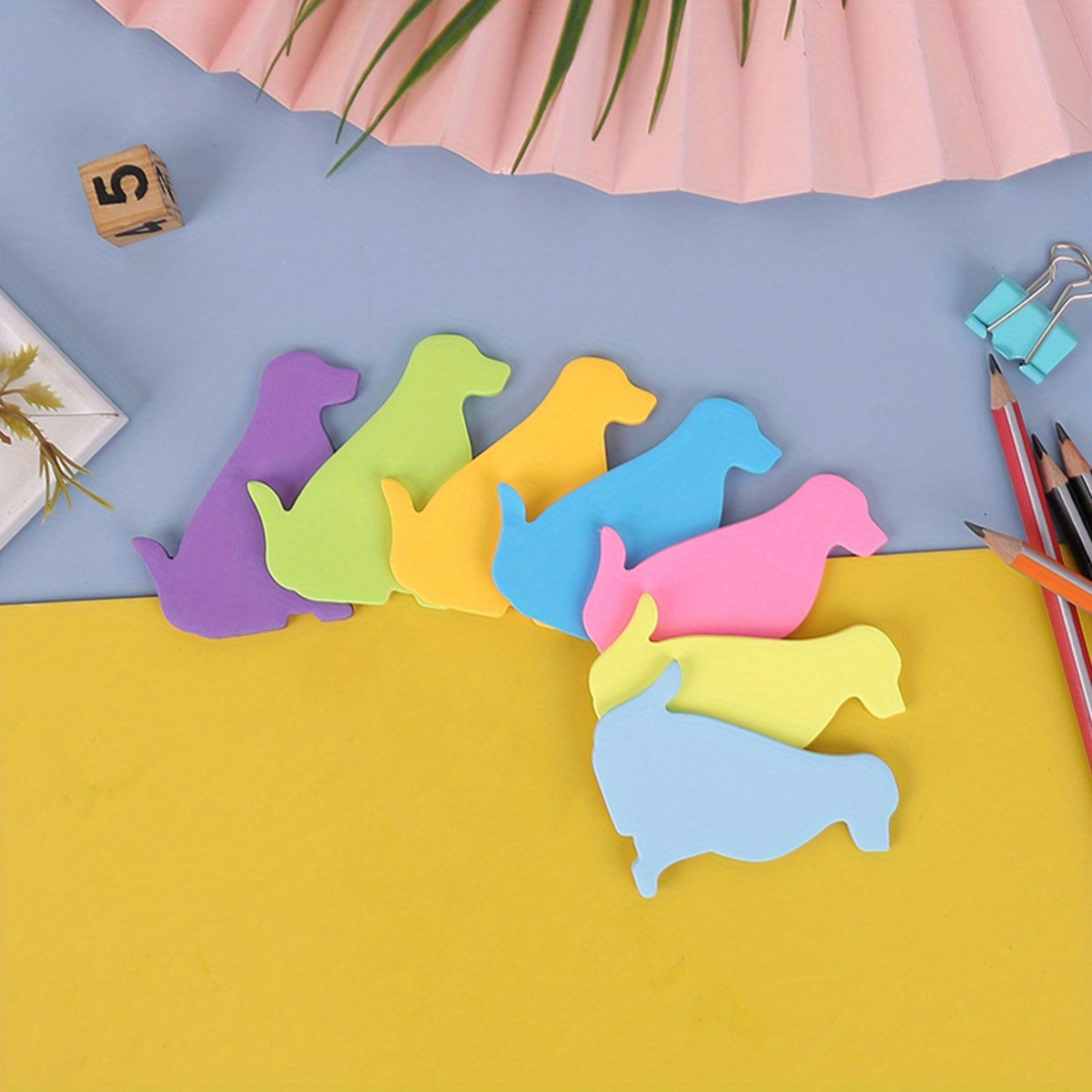 7pcs Dog Series Sticky Note 30 Sheets Notepad School Label Stationery