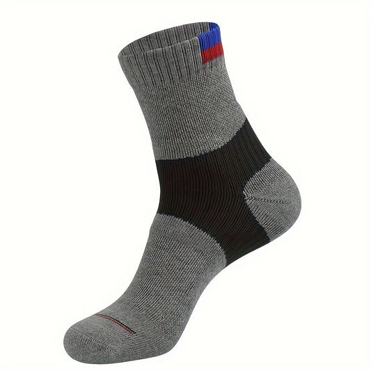 Men's Mid Crew Sport Socks Non Slip Shock Absorption Athletic Socks
