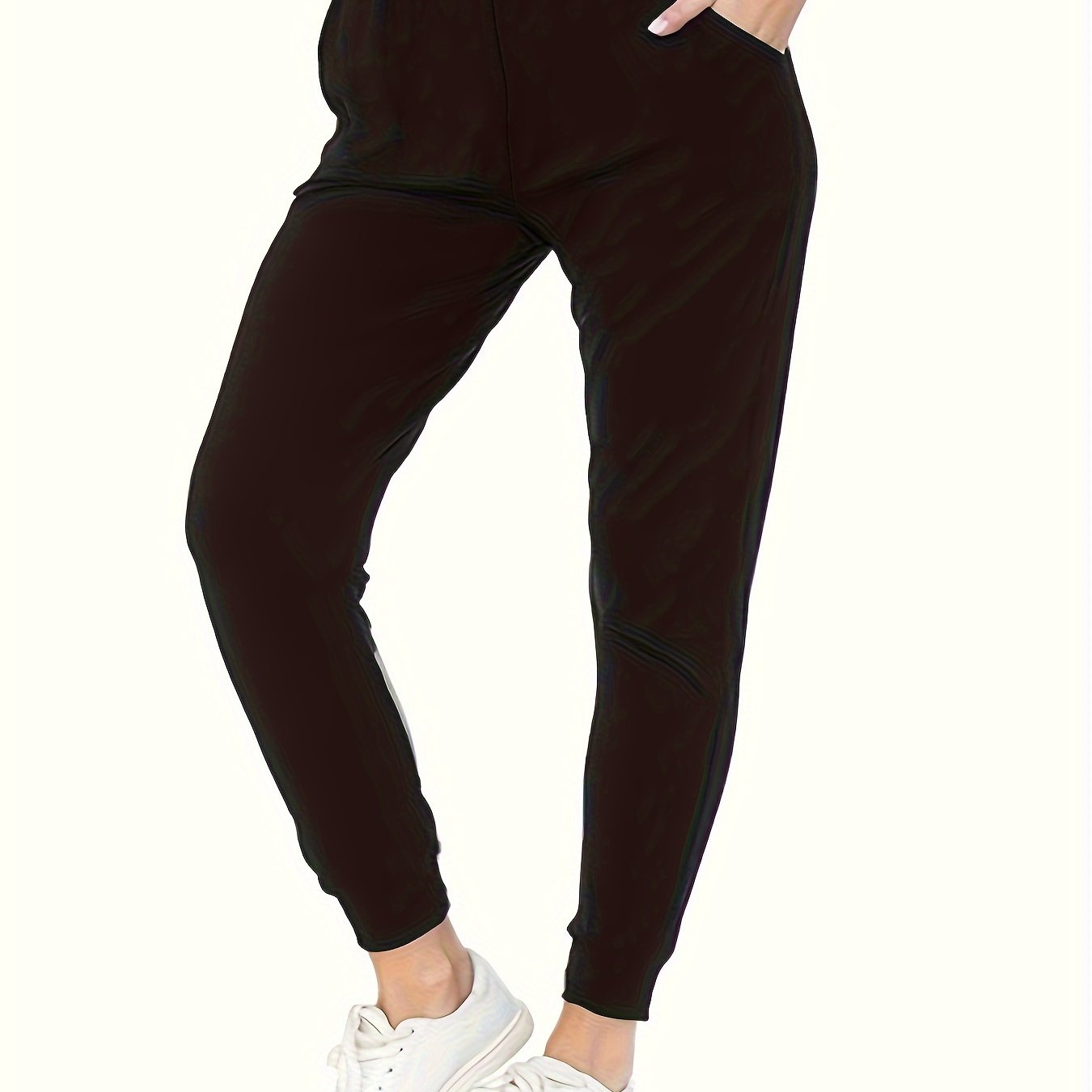  Women's Elastic Stretch Joggers with Pockets