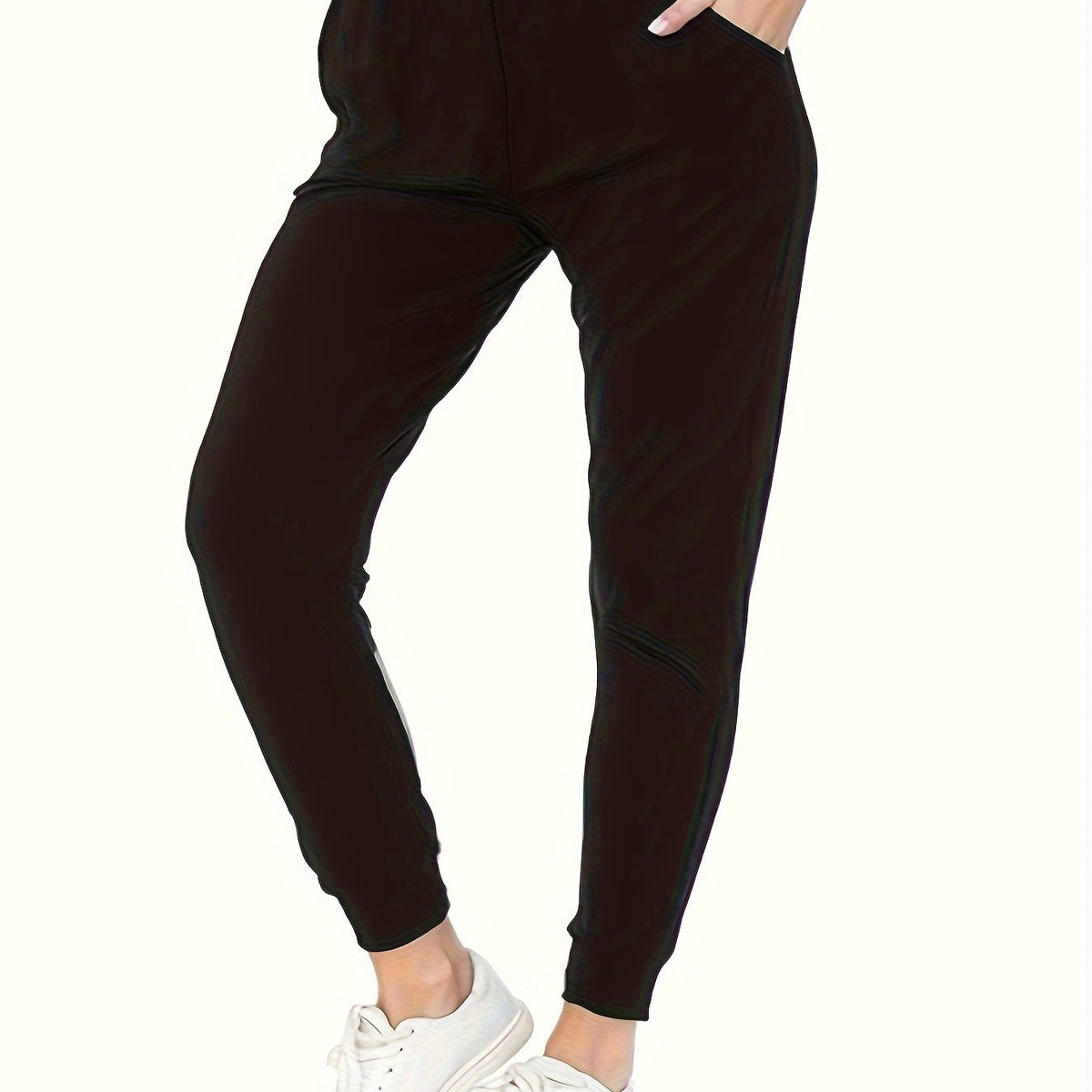  Women's Elastic Stretch Joggers with Pockets