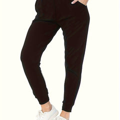  Women's Elastic Stretch Joggers with Pockets