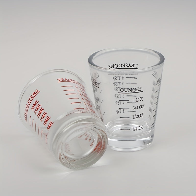30ml 1oz Glass Measuring Cup With Scale Shot Glass Liquid Glass Ounce Cup