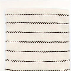 Wavy Striped Pattern Hand Towel Coral Fleece Soft Face Towel