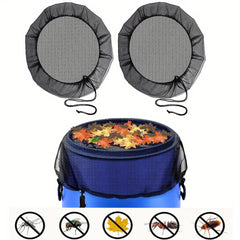 Rain Bucket Mesh Cover Water Bucket Net with Adjustable Drawstring Filter Mesh