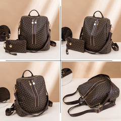 Women's Printed Anti-theft Backpack Large Capacity Leisure Bag