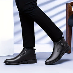 LAORENTOU Men's Zipper Chelsea Boots Non Slip Boots