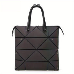 Geometric Pattern Satchel Bag All Match Handbag Portable Bag For Shopping