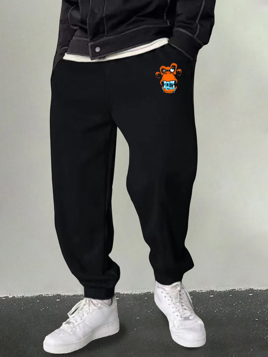 Men's Monkey Print Joggers Sweatpants Outdoor
