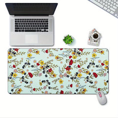 Chinese Flower And Bird 60 30 Medium Double Sided Faux Leather Mouse Pad