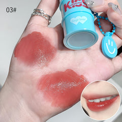 Bucket Shape Lip Glaze Water Gloss Mirror Glass Lip Gloss