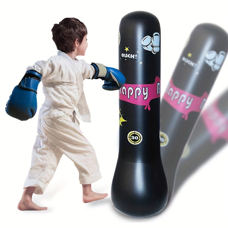 Inflatable Boxing Column for Kids & Adults PVC Tumbler Vent Toy