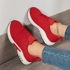 Women's Knitted Sport Shoes Breathable Lightweight Running Shoes