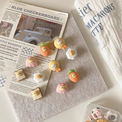 10pcs Push Pins Cork Board Photo Wall Decoration Sticky Notes Press Pin Felt Boa