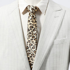 Men's Necktie Spider Web Leopard Pattern Necktie Business Wedding Party
