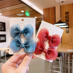 Sparkling Cartoon Bow Hair Clips for Girls