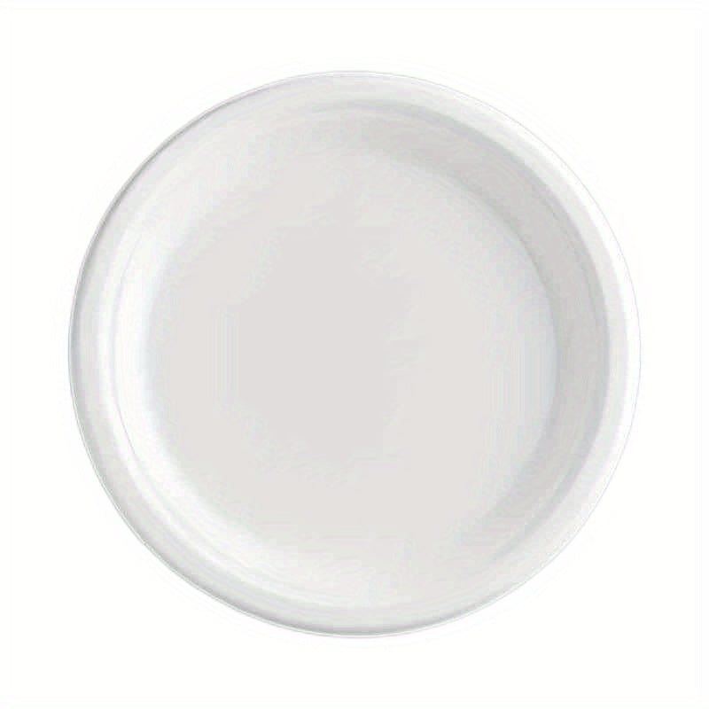 100pcs Sugarcane Bagasse Plates - Eco Friendly Biodegradable Paper Plates