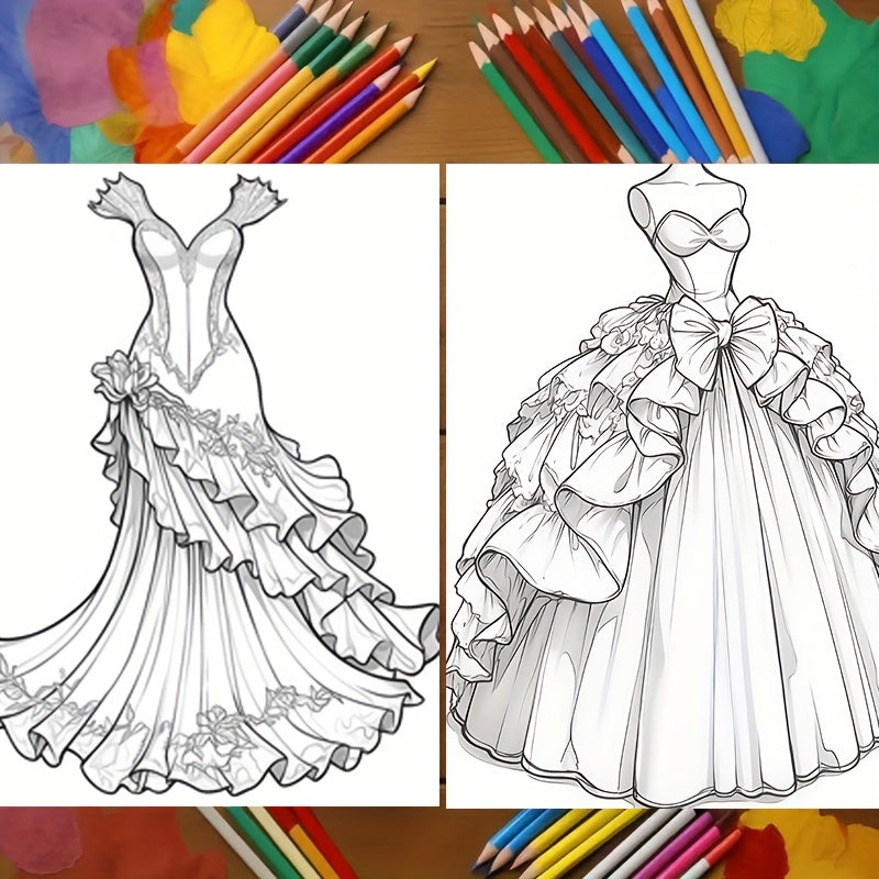 22 Page Adult Coloring Book - Stress Relief Gift for Holidays