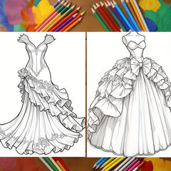 22 Page Adult Coloring Book - Stress Relief Gift for Holidays