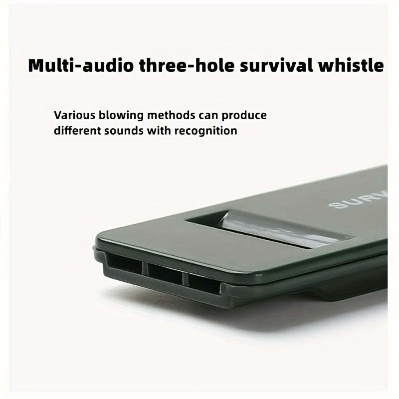 5pcs Tri Band Survival Whistle Portable Lifesaving Whistle