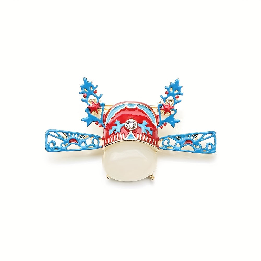 Retro Dripping Oil Shaped Hat Brooch Pin for Boys and Girls