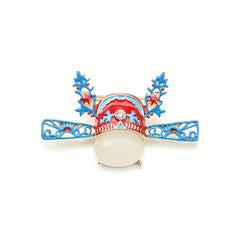 Retro Dripping Oil Shaped Hat Brooch Pin for Boys and Girls