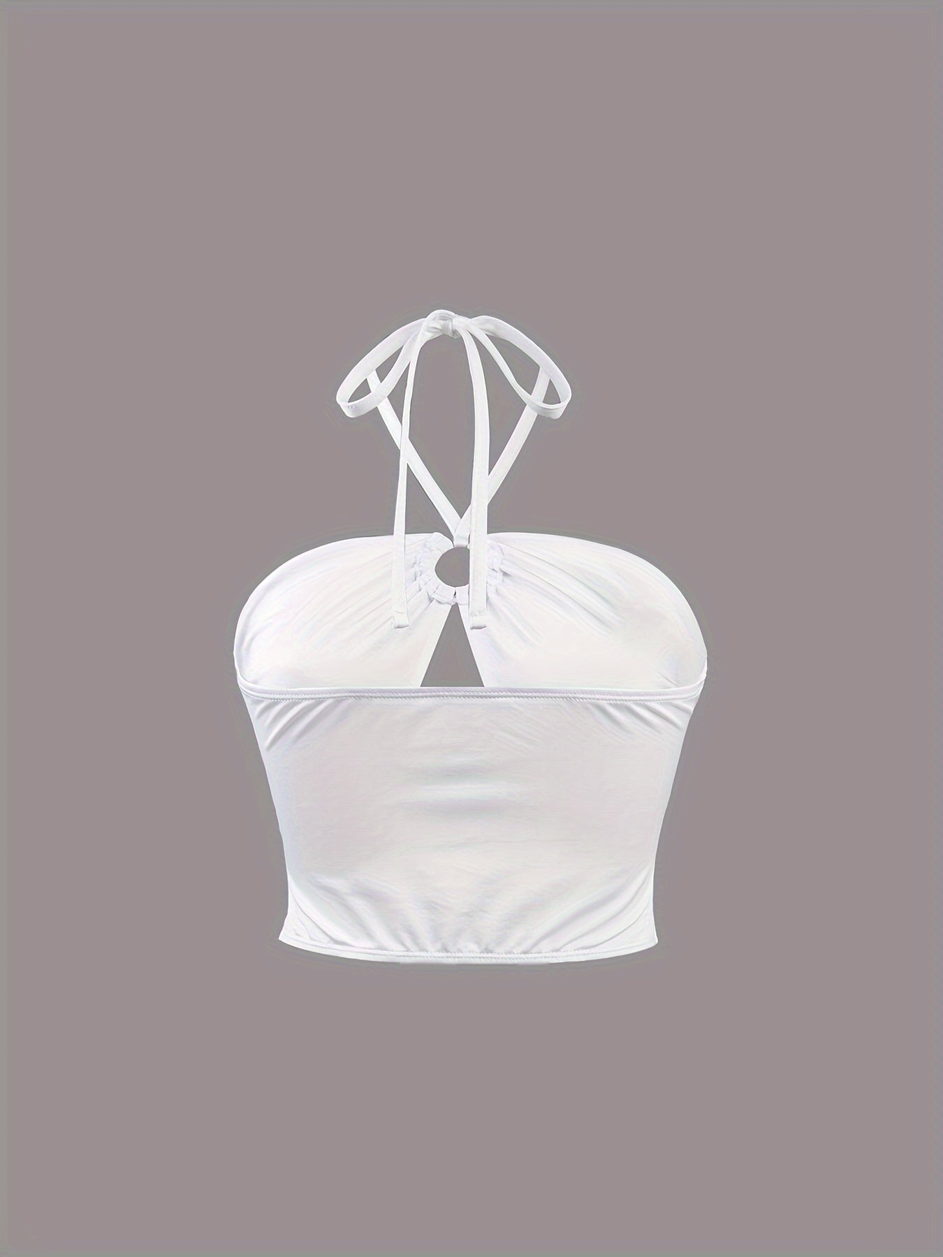 Ring Halter Cami Top Backless Lingerie