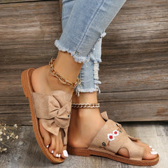 Women's Floral Embroidered Slide Sandals Lightweight Summer Shoes