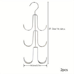 2pcs Purse Organizer Closet Metal Holder For Handbags Belts Scarves Totes