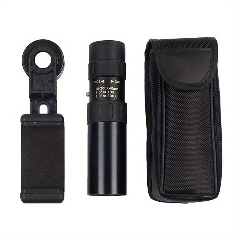 High Powered Metal Monocular Telescope 10 300x40 Optical Zoom