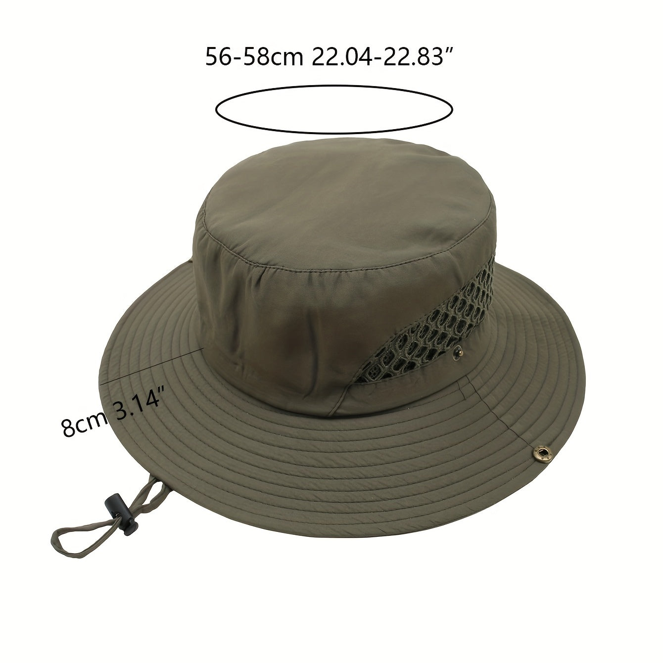 Outdoor Sunshade Bucket Hat Mesh Breathable Unisex Sun Hats Lightweight