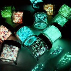 Glow in the Dark Chunky Glitter Sequins for Body Face Hair Nails
