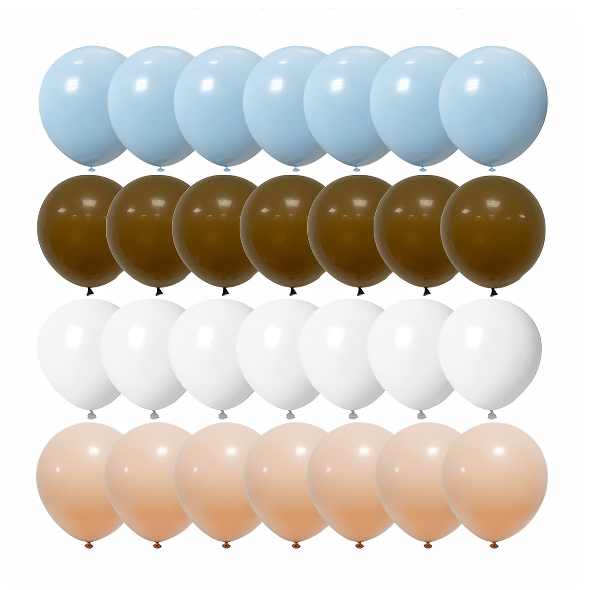 40pcs Brown Blush Latex Balloons Neutral Balloons for Gender Reveal Wedding