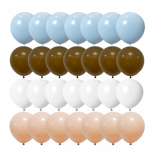 40pcs Brown Blush Latex Balloons Neutral Balloons for Gender Reveal Wedding