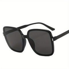 Men's Large Square Frame Polarized Sunglasses 100 UV Protection Vintage Eyewear