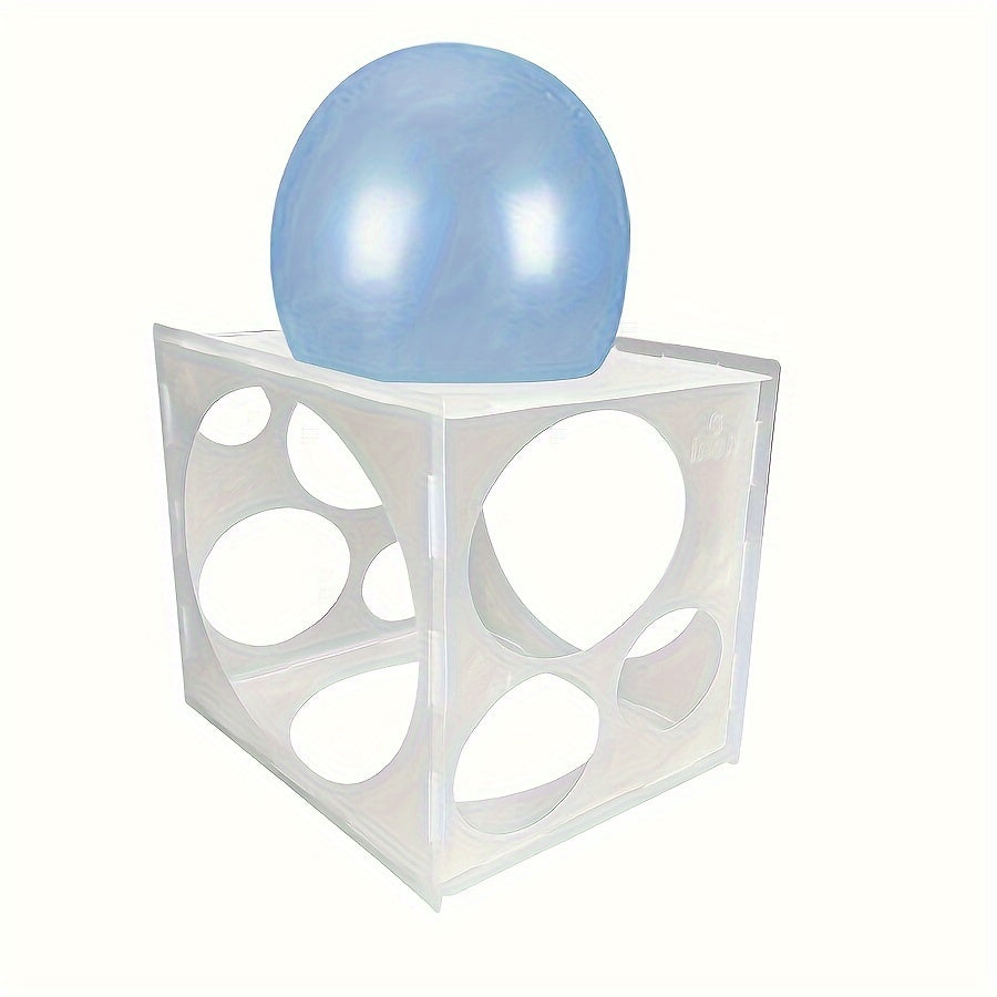10 Inch Collapsible Plastic Balloon Sizer Box Cube - Balloon Size M