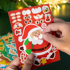 8pcs Christmas Family Party DIY Sticker Decorative Sealing Sticker