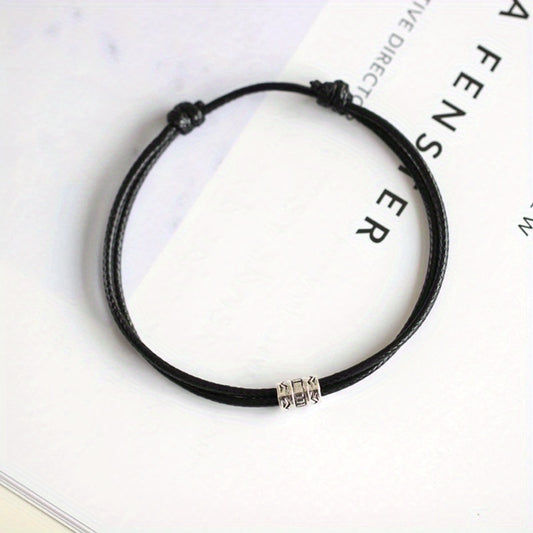 Boho Style PU Leather Stackable Bracelet Hand Jewelry For Women