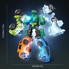 5 In 1 Transforming Toy Handicraft Model Car Shaped Collectible
