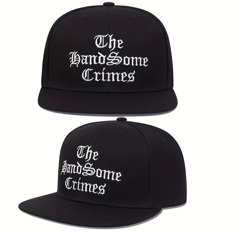 Men's English Letter Hip Hop Flat Brim Hat