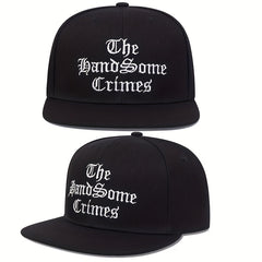 Men's English Letter Hip Hop Flat Brim Hat