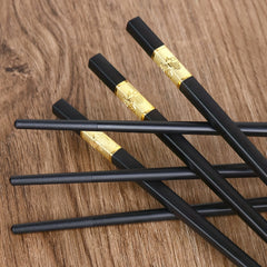 10 Pairs Non Slip Fiberglass Chopsticks Reusable Dishwasher Safe Easy To Clean